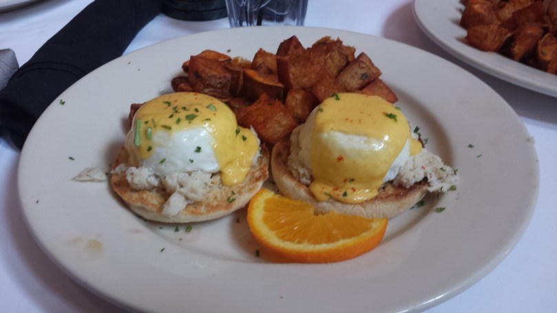 Eggs Chesapeake at Mad Hatter