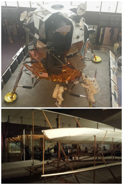 That Wright flyer is NOT a replica - it's the original with new canvas!