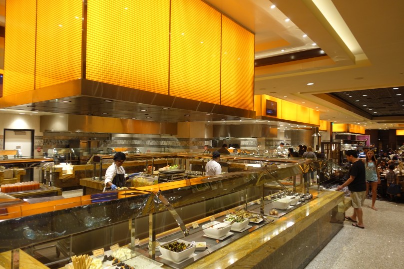 A view of the buffet