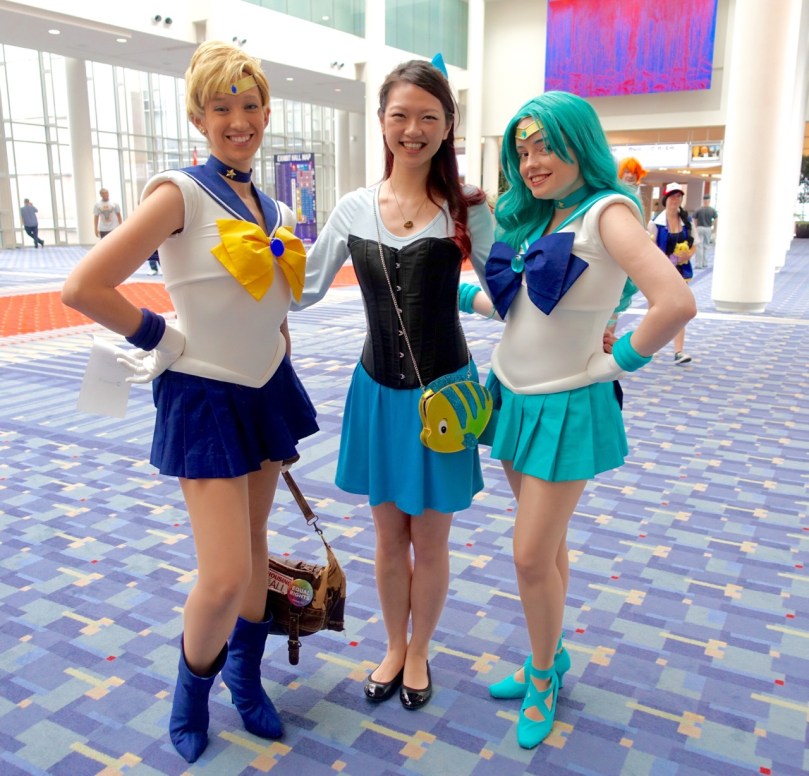 Sailor Uranus, Ariel, and Sailor Neptune