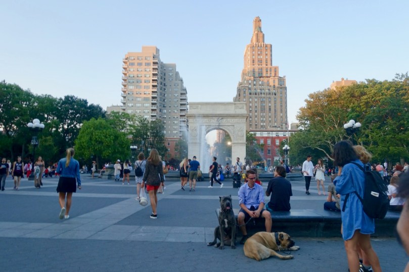 Washington Square on Labor Day